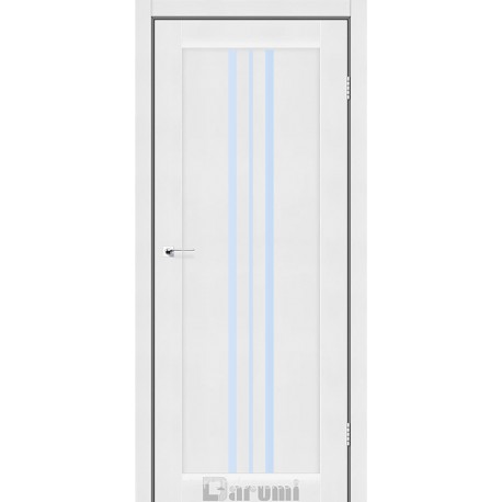 Двери межкомнатные Stella Darumi белый текстурный со стеклом (сатин матовый)