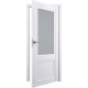 Двери межкомнатные белые с матовым стеклом Neoclassico 401 Терминус