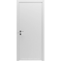 Двері міжкімнатні фарбовані рівні PAINT-1 білий матовий Гранд
