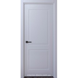Білі фарбовані двері Одеса щитові з фрезеруванням двох фільонок у двох площинах