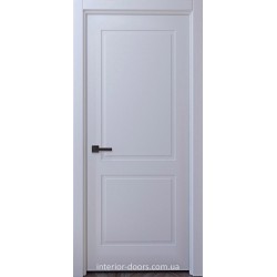 Білі фарбовані двері Вінниця щитові з фрезеруванням двох фільонок в одній площині
