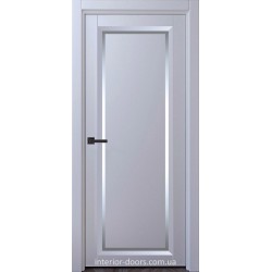 Білі фарбовані двері Сімферополь щитові із склом двосторонній сатин