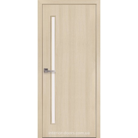 Двери KFD Line Glass-01 Шимо Ваниль (аналог Дуб Жемчужный Новый Стиль)