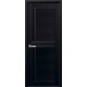 Двери Тринити венге dewild со стеклом (черное)
