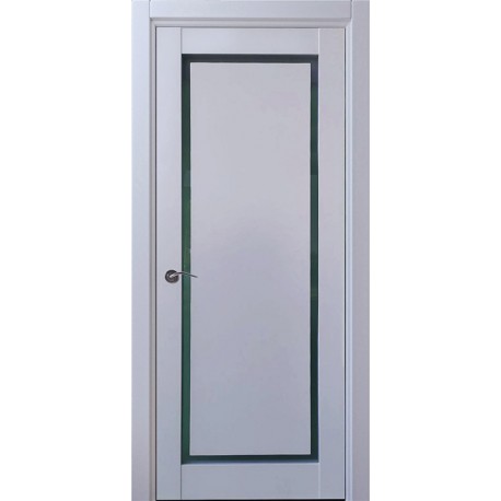 Двері міжкімнатні PGN Panel Glass STDM білий сатин