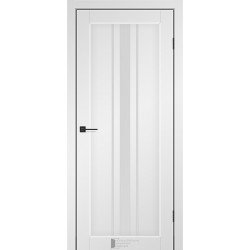 Двері Lacrima сірий мат із склом (сатин матовий)