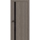Дверь ПК-02 (стекло BLACK 80мм) Терминус Пекан