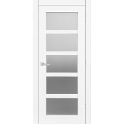 Двери межкомнатные Манхэттен Друид белый мат с матовым стеклом