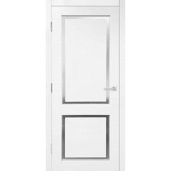 Двери межкомнатные Лондон Classic Друид белый мат с матовым стеклом