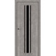 Двери Arabela City Line рустик авиньон серый со стеклом (черное)