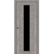 Двері Morrison City Line рустик авіньйон сірий зі склом (чорне)