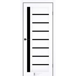 Двері Arkadia КФД білий мат зі склом (чорне)