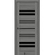 Двери Comfort КФД Шимо Антик (аналог Дуб Атлант Новый Стиль) со стеклом (черное)