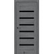 Двері Bristol КФД Бук Графіт (аналог Грей New Новий Стиль) зі склом (чорне)