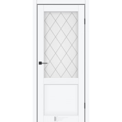Двери Alliance КФД белый мат со стеклом (матовое) + рис.
