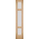 Двері Барі 3 Подільські дуб світлий 40 см 3 скла посередині