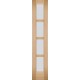 Двері Бостон Подільські дуб світлий 40 см з матовим склом