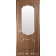Двери Вензель (Фортис V) золотая ольха со стеклом (сатин матовый)