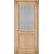 Двери Мелита Подольские дуб светлый матовое стекло с рисунком