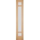 Двери Неаполь 3 Подольские дуб светлый 40 см матовое стекло