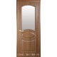 Двери Овал (Фортис R) золотая ольха со стеклом (сатин матовый)