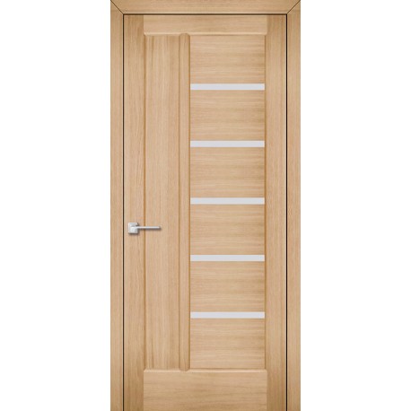 Двери Твинс Подольские дуб светлый глухие с вертикальной филенкой