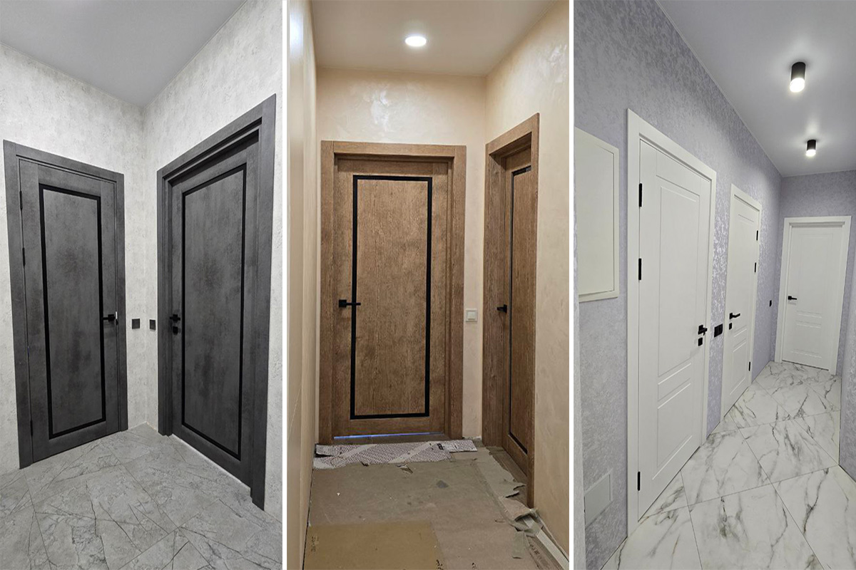 Фото установки межкомнатных дверей в 2026 году