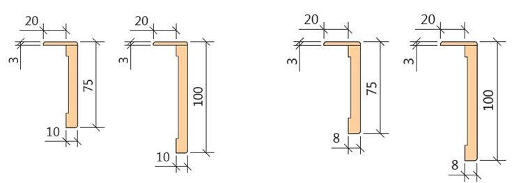 Размеры наличника дверей Гранд