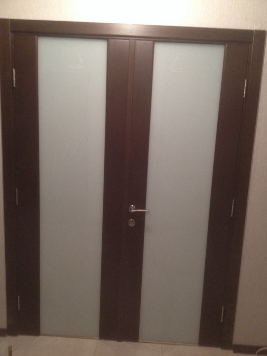 Межкомнатные двухстворчатые двери фото