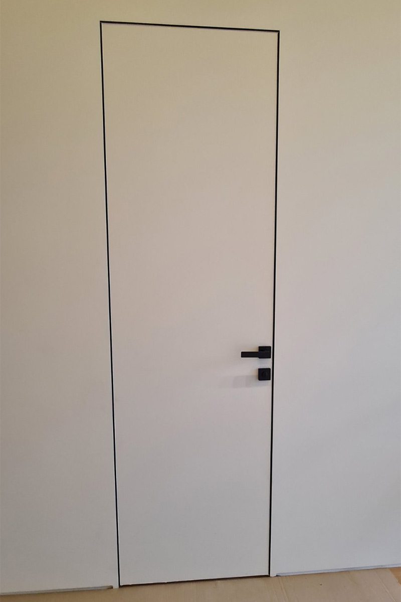 Двери межкомнатные без наличников фото крупным планом